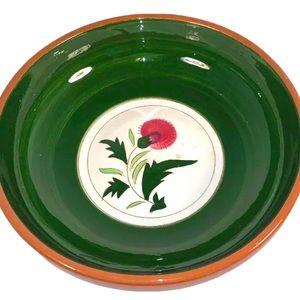 VINTAGE MID CENTURY LARGE STANGL POTTERY THISTLE  SERVING BOWL 10” USA